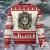Xmas Cat Ugly Christmas Sweater Vintage Kitten Royal Holly Victorian Wreath