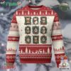 Xmas Cat Ugly Christmas Sweater Vintage Kitten Victorian Holly Wreath