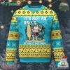 Tropical Xmas Ugly Christmas Sweater Its Hot As Balls Of Holly Out Here