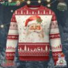 Retro Vintage Christmas Santa Claus Face Xmas Old Fashioned Ugly Christmas Sweater