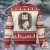 Xmas Cat Ugly Christmas Sweater Vintage Kitten Victorian Royal Holly