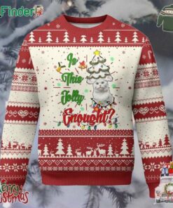 Xmas Cat Ugly Christmas Sweater Is This Jolly Enough