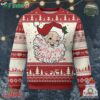 Vintage Christmas Santa Claus Face Xmas Funny Old Fashioned Ugly Christmas Sweater