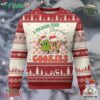 Vteacher Christmas Ugly Christmas Sweater I Teach The Smartest Cookies Retro Groovy Xmas Cookies