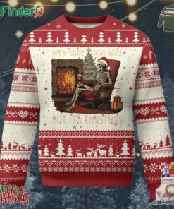 Skeleton Christmas Ugly Christmas Sweater When Youre Dead Inside But Its Xmas Chillin