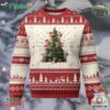 Xmas Cat Ugly Christmas Sweater Santa Paw And Claw Cats Xmas Tree