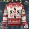 Trump Girl 2024 Ugly Christmas Sweater 47th President Dancing Pink Coquette Bow Girly Y2k