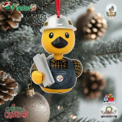 Pittsburgh Steelers Superfan Bobble Duck Mini Ornament