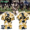 Infant Vive La Fete Gold Black Colorado Buffaloes Marble Combo Hoodie Cap Jogger