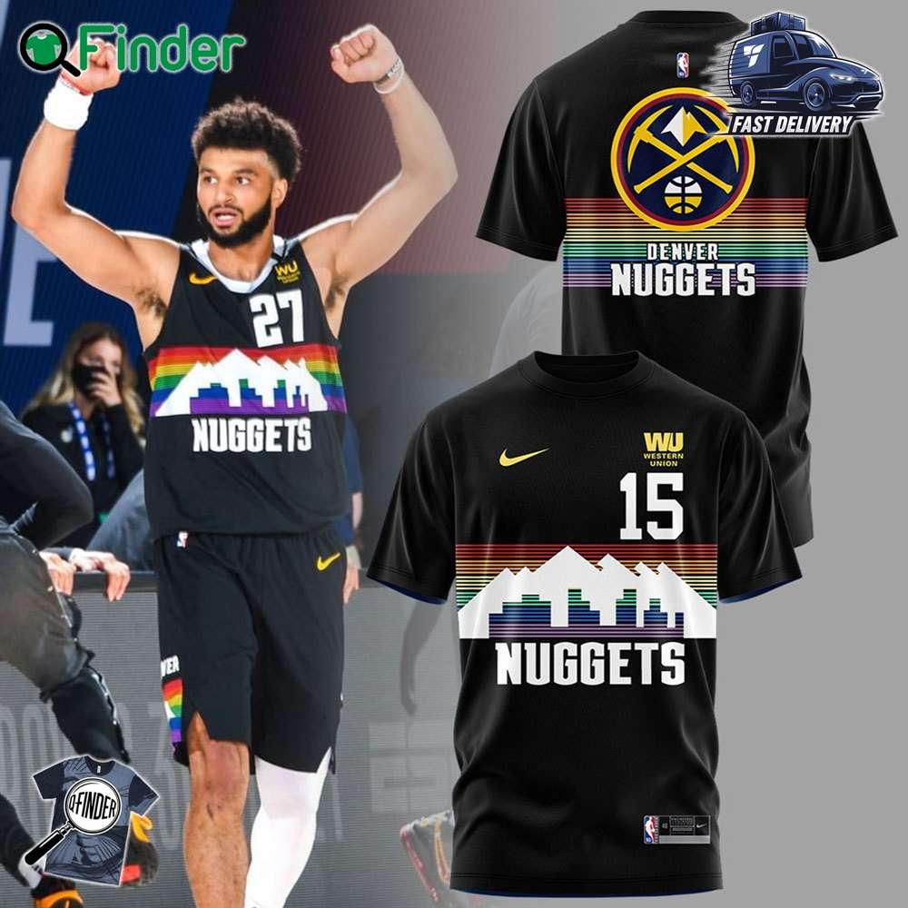 Limited Edition Nike Denver Nuggets Hoodie T shirt Custom Number Limited Edition Nike Denver Nuggets Hoodie T-shirt Custom Number