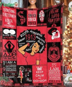 Delta Sigma Theta Everything Is Better With A Delta Fleece Blanket Quilt