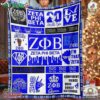 Zeta Phi Beta Confident Fierce Queen Dovely Sisterhood Fleece Blanket Quilt