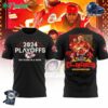 Kansas City Chiefs 2024 Nfl Playoffs West Clinched 10 Years In A Row Hoodie T-shirt