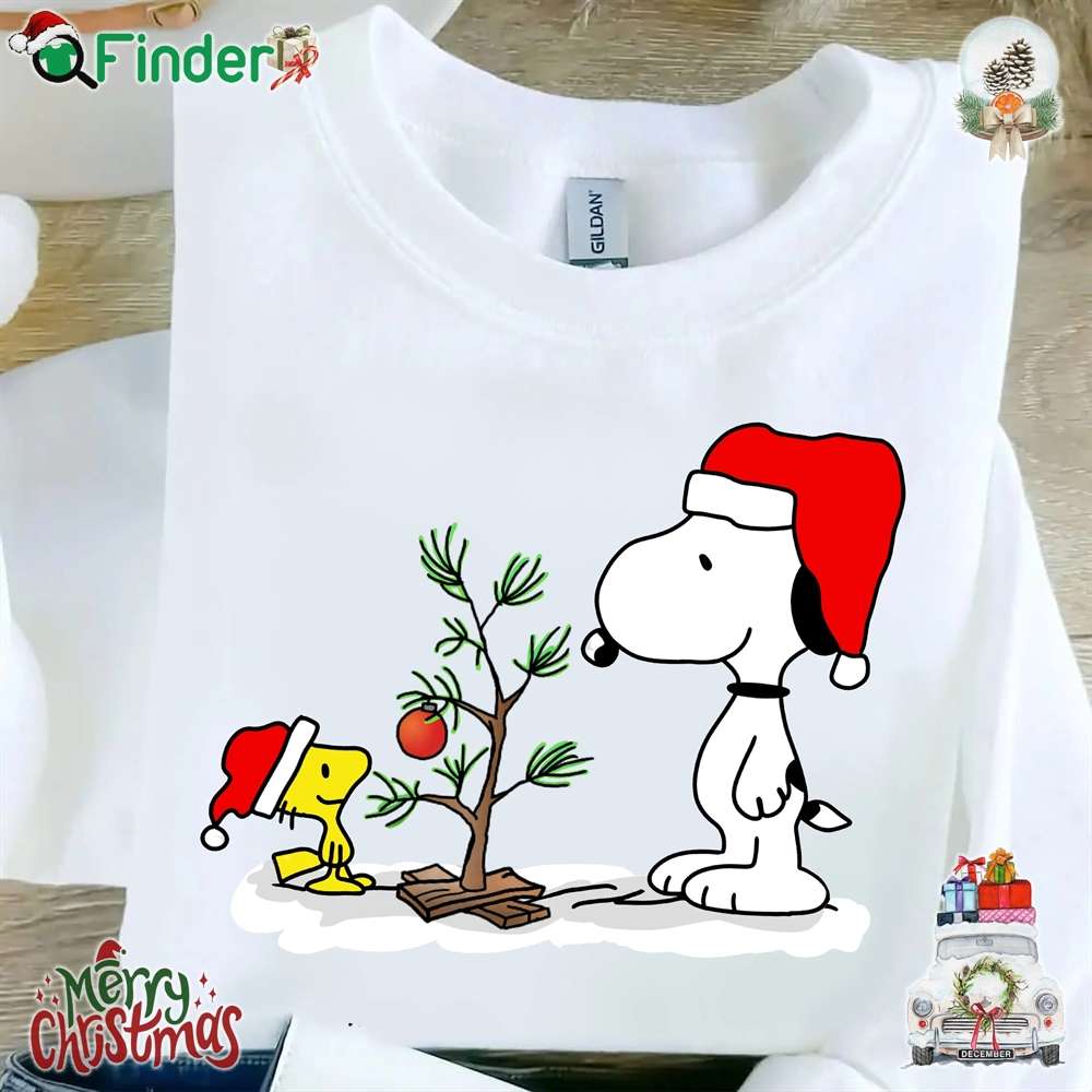 Snoopy Charlie Brown Wood Peanuts Christmas unisex T shirt Snoopy Charlie Brown Wood Peanuts Christmas-unisex T-shirt