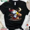 Snoopy Reindeer Riding Christmas And Woodstock Unisex T-shirt
