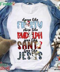 Snoopy Christmas Dance Like Fristy Shine Like Unisex T-shirt