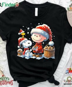 Snoopy Christmas And Woodstock T-shirt