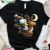 Funny Snoopy Reindeer Riding Christmas And Woodstock Unisex T-shirt