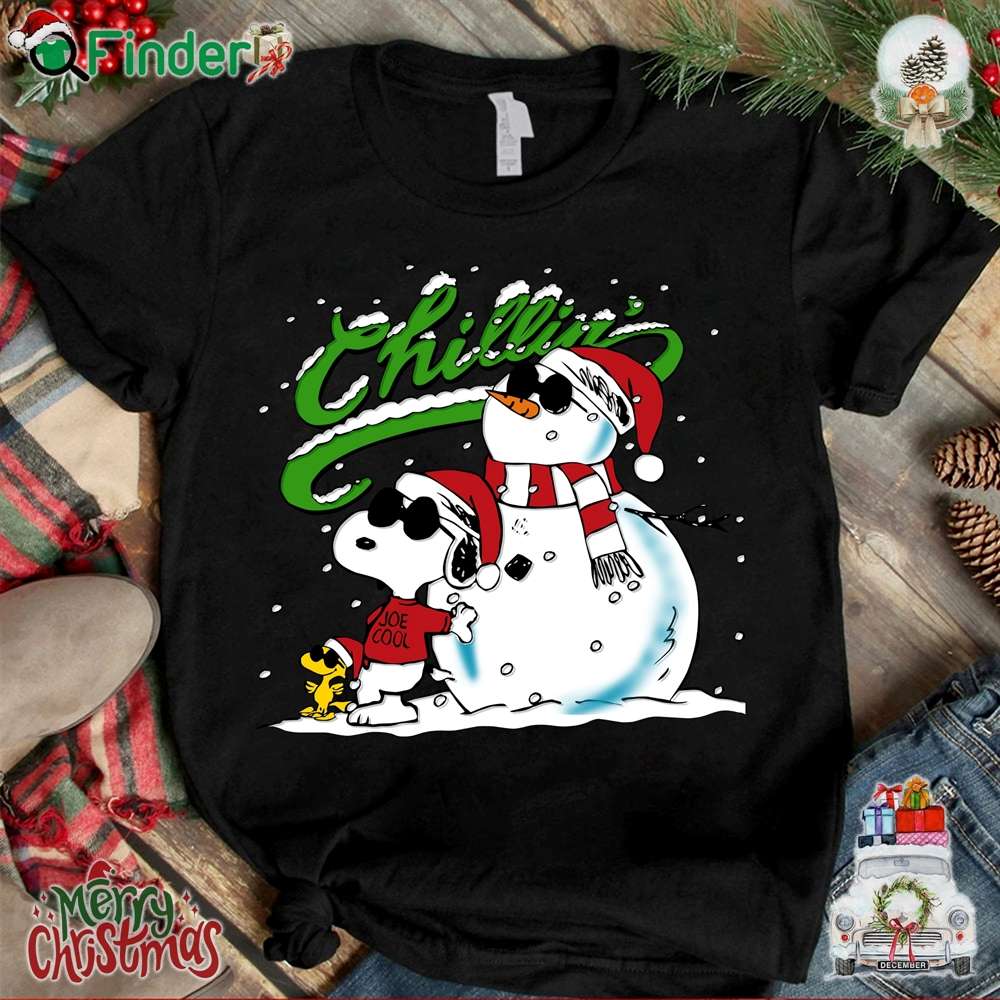 Snoopy Christmas Chillin unisex T shirt Snoopy Christmas Chillin-unisex T-shirt