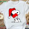 Snoopy Charlie Brown Wood Peanuts Christmas T-shirt