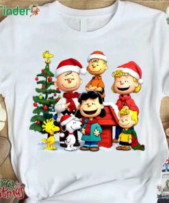 Snoopy Christmas And Woodstock Family T-shirt