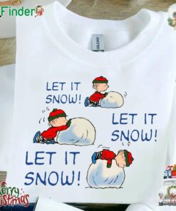 Snoopy Christmas Let It Snow Unisex T-shirt