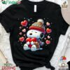 Snoopy Charlie Brown Wood Peanuts Christmas Cute T-shirt