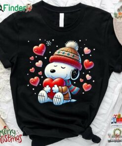 Snoopy Charlie Brown Wood Peanuts Christmas Cute T-shirt