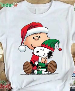 Snoopy Charlie Brown Wood Peanuts Christmas Funny T-shirt