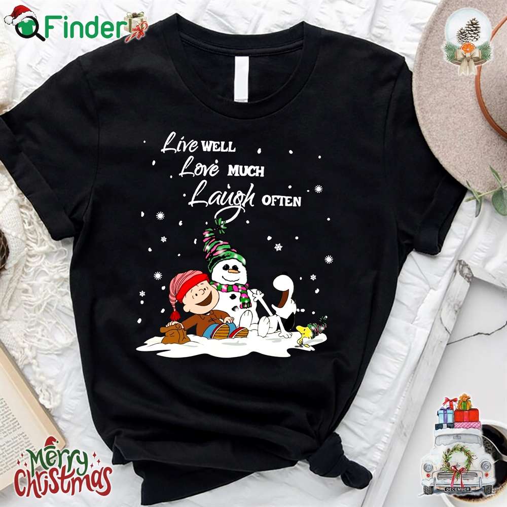 Snoopy Live Well Love Much Laugh Often unisex T shirt Snoopy Live Well Love Much Laugh Often-unisex T-shirt