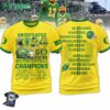 Oregon Ducks Big 10 Champions 2024 Hoodie T-shirt Yellow Design