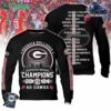 Georgia Bulldogs Sec Championship 2024 Champions Hoodie T-shirt Black Design