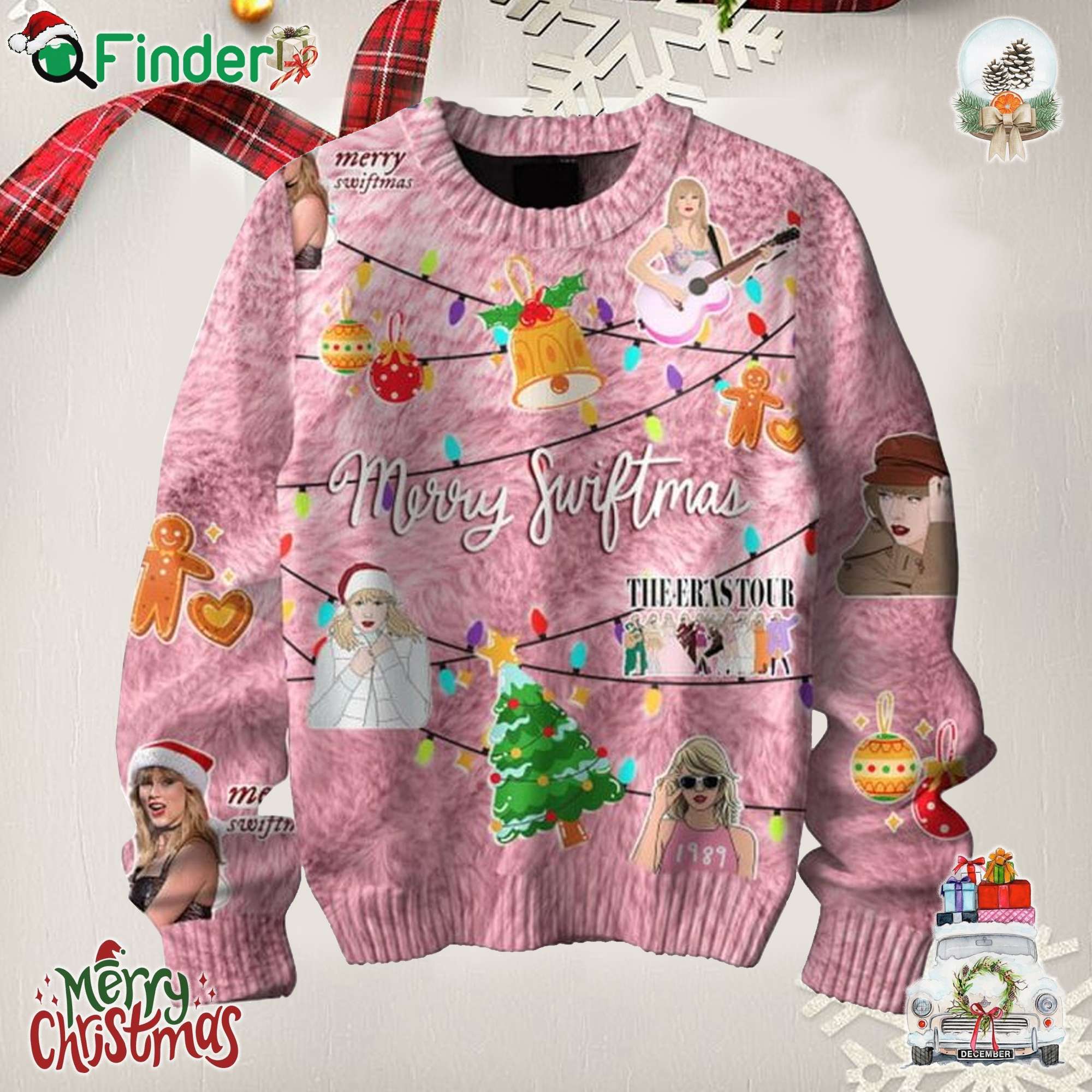 Taylor Swift The Eras Tour Merry Swiftmas 2024 Fan Christmas Ugly Sweater Taylor Swift The Eras Tour Merry Swiftmas 2024 Fan Christmas Ugly Sweater