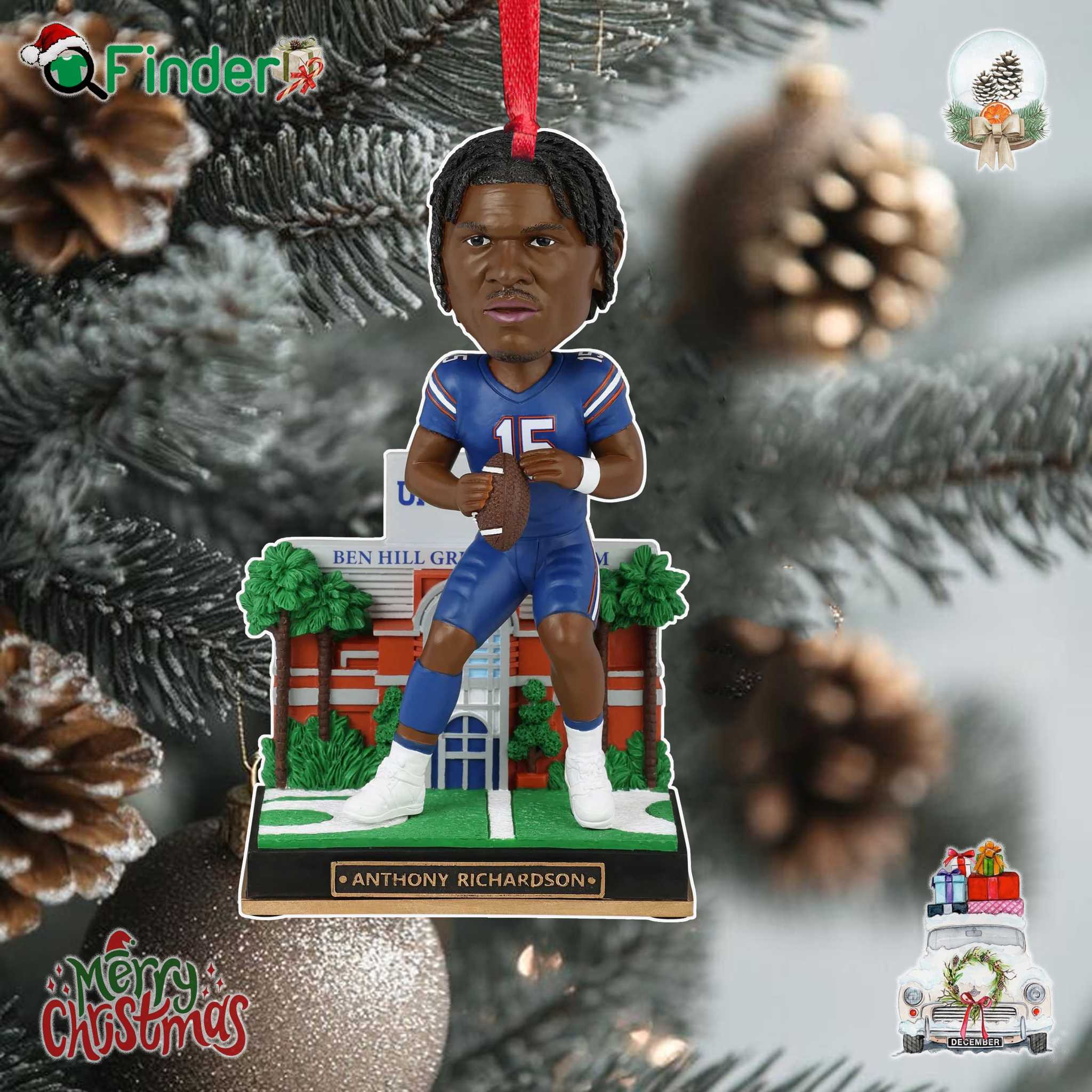 Anthony Richardson Florida Gators Gates Series Ornament Anthony Richardson Florida Gators Gates Series Ornament