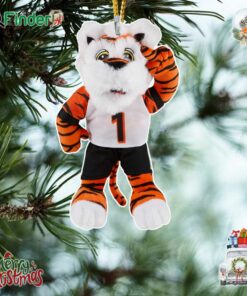Who Dey Cincinnati Bengals Small Plush Mascot Ornament