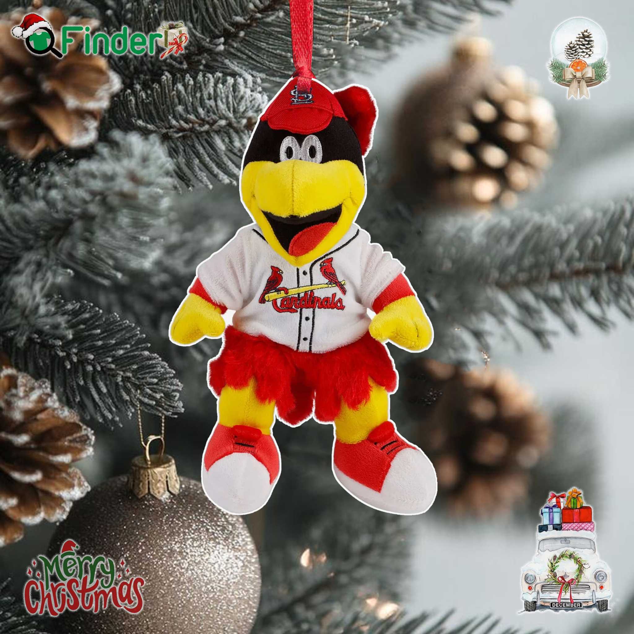 Fredbird St Louis Cardinals Small Plush Mascot Ornament Fredbird St Louis Cardinals Small Plush Mascot Ornament