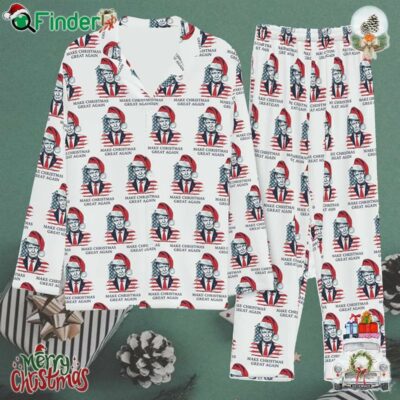 Trump Make Christmas Great Again Pajamas Trump Xmas Holiday Pajamas