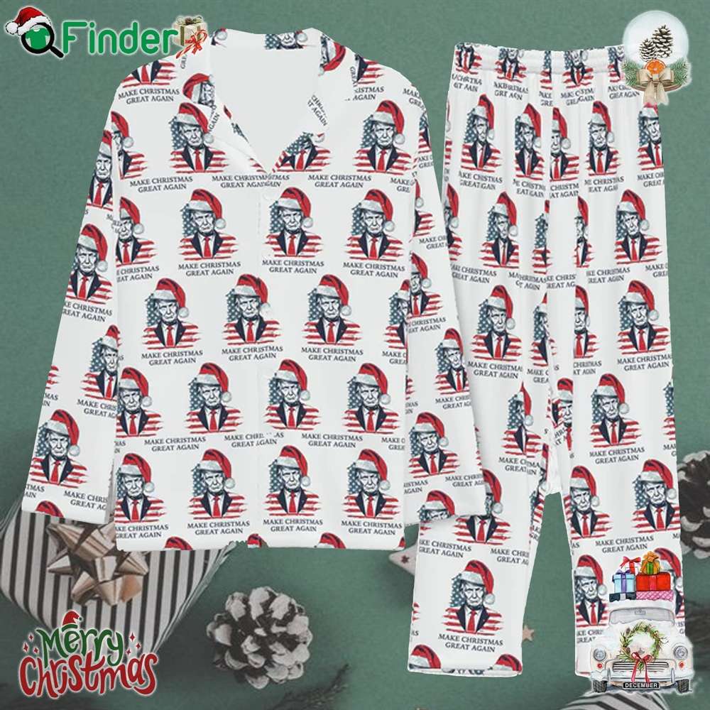 Trump Make Christmas Great Again Pajamas Trump Xmas Holiday Pajamas Trump Make Christmas Great Again Pajamas Trump Xmas Holiday Pajamas