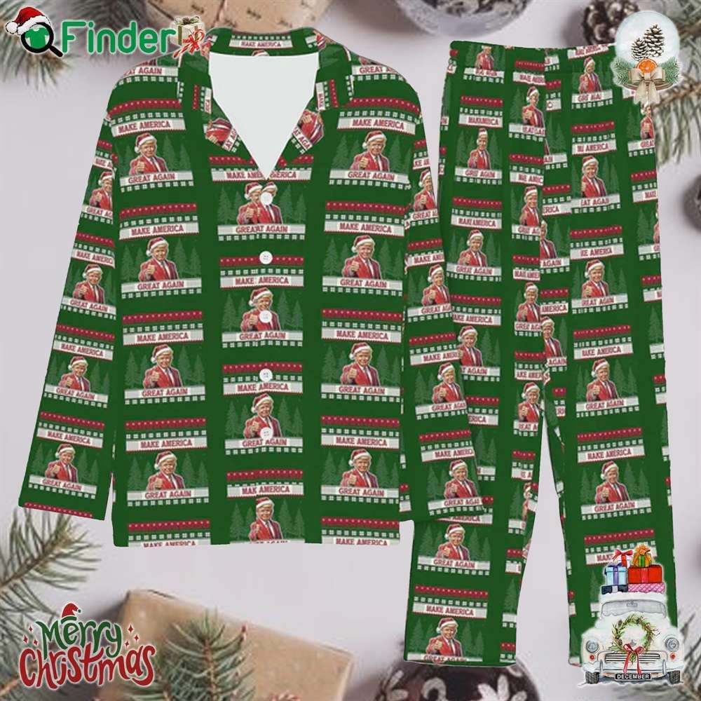 Make America Great Again Pajamas Trump Xmas Holiday Pajamas Make America Great Again Pajamas Trump Xmas Holiday Pajamas