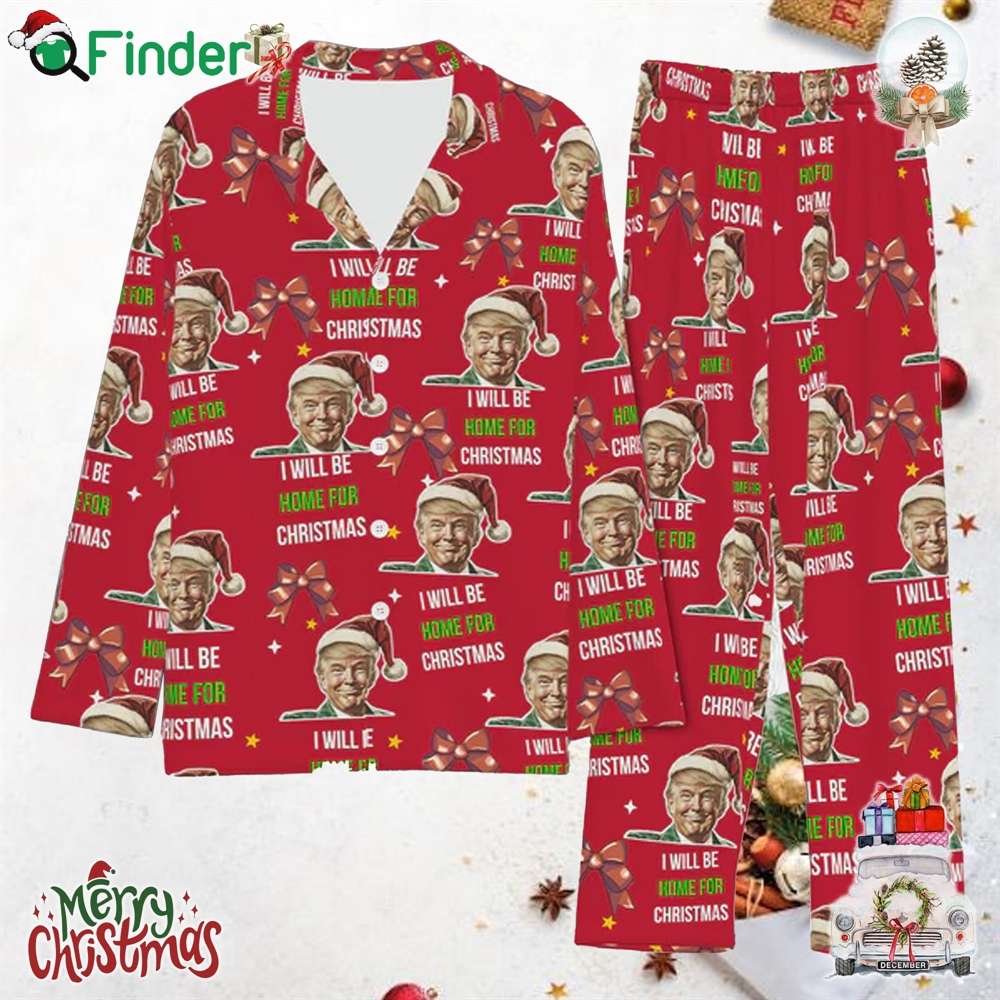 I'll Be Home For Christmas Family Christmas Pajamas I'll Be Home For Christmas Family Christmas Pajamas