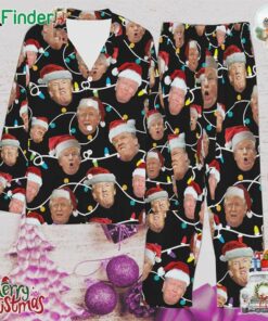 Funny Trump Face Pajamastrump Christmas Pajamas