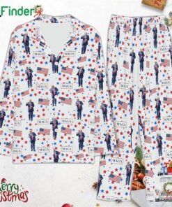 Trump Dancing Maga Pajamas Funny Trump Christmas Pajamas