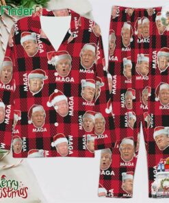 Funny Trump Face Maga Pajamastrump Christmas Pajamas