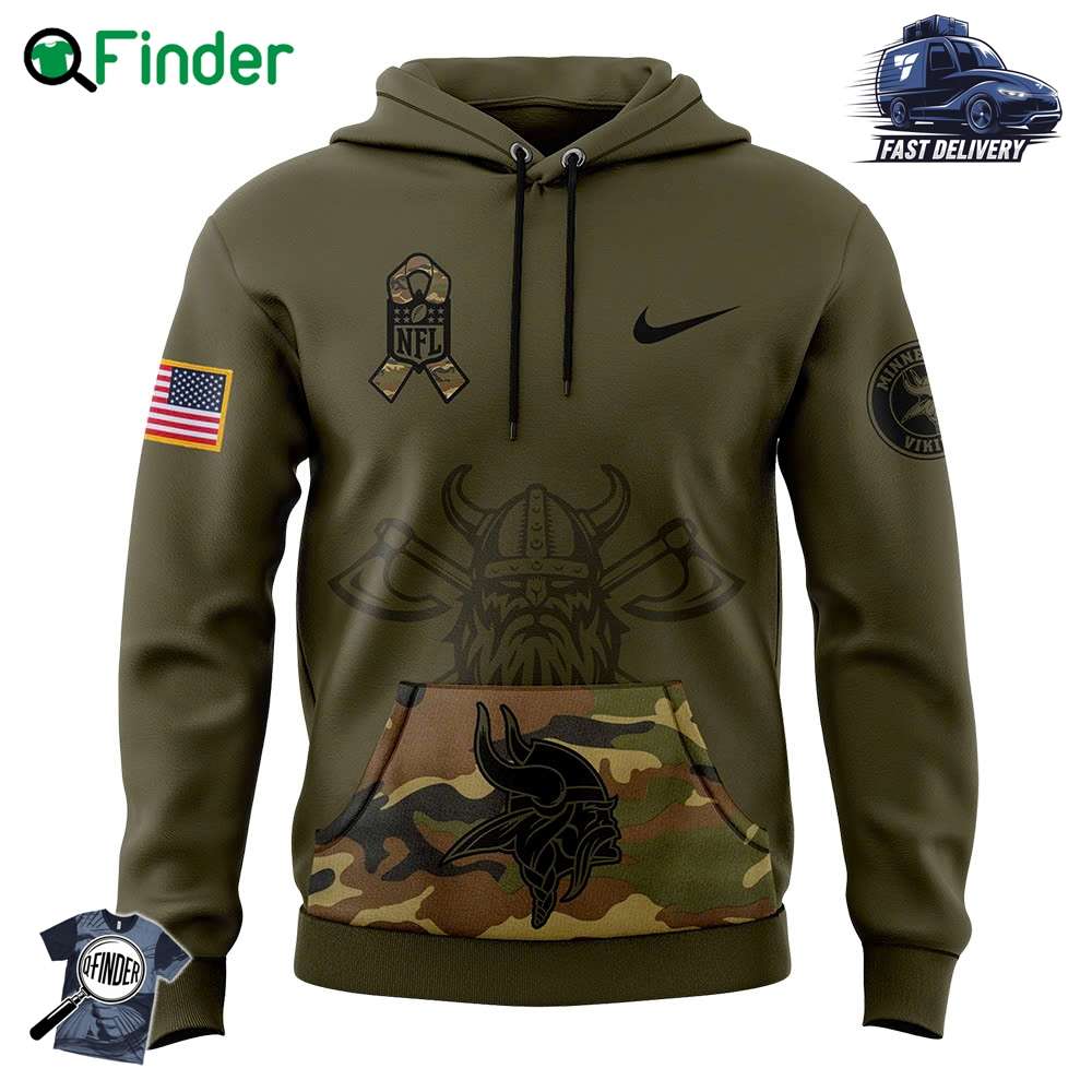 Minnesota Vikings Nike Camo 2024 Salute To Service Club Fleece Pullover Hoodie Gift For Fans Minnesota Vikings Nike Camo 2024 Salute To Service Club Fleece Pullover Hoodie Gift For Fans