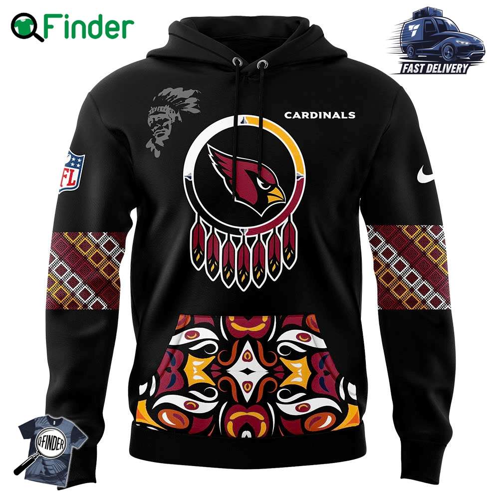 Mens Nike Arizona Cardinals 2024 Native American Heritage Month Premium Limited Pullover Hoodie Mens Nike Arizona Cardinals 2024 Native American Heritage Month Premium Limited Pullover Hoodie