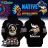 Mens Nike Minnesota Vikings 2024 Native American Heritage Month Premium Limited Pullover Hoodie