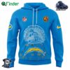 Mens Nike Los Angeles Chargers 2024 Thanksgiving Day Premium Limited Pullover John Madden Patch Hoodie
