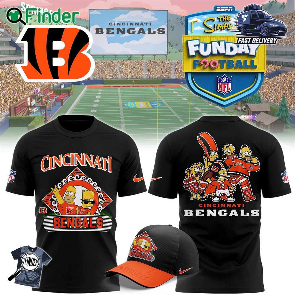 Mens Nike Cincinnati Bengals 2024 Simpson Funday Football Special Premium Limited Pullover Hoodie T shirt Cap Mens Nike Cincinnati Bengals 2024 Simpson Funday Football Special Premium Limited Pullover Hoodie T-shirt Cap