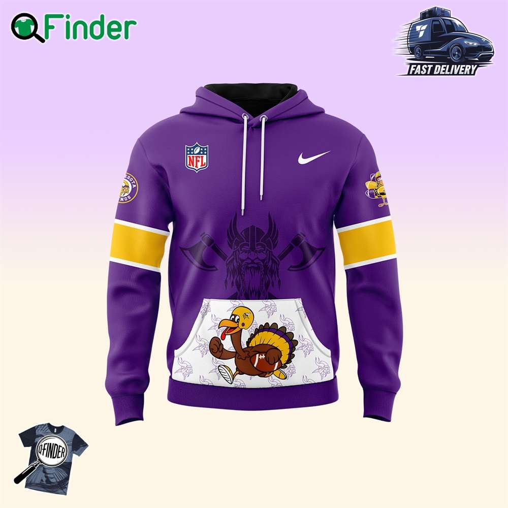 Minnesota Vikings 2024 Thanksgiving Premium Limited Pullover Hoodie Minnesota Vikings 2024 Thanksgiving Premium Limited Pullover Hoodie