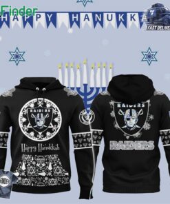 Las Vegas Raiders Happy Hanukkah Holiday New Hoodie